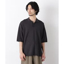 エアリードレープ ニットポロシャツ 半袖