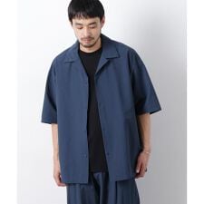 ストレッチワイド オープンカラーシャツ 半袖