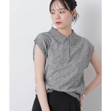 ノースリーブメランジポロニットトップス | ナノユニバース(NANO 