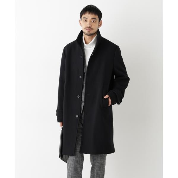 na.e ナエ スタンダードコート standard coat ウールコート 黒 NEW ON COAT」ウール／Nスタンドカラーコート | ナノユニバース(NANO