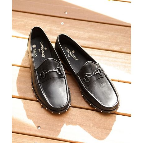 CAMINANDO】別注STUDS BOAT LOAFERS | ナノ 