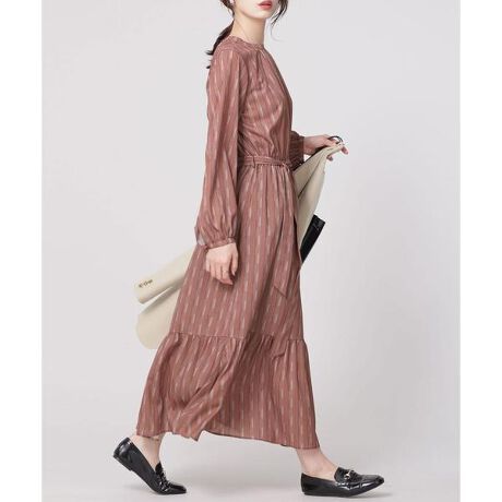 幾何ストライプロングワンピース ナノユニバース Nano Universe ファッション通販 マルイウェブチャネル