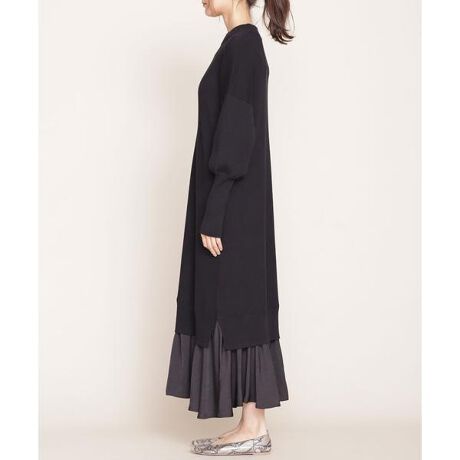 異素材コンビニットマキシワンピース ナノ ユニバース Nano Universe ファッション通販 マルイウェブチャネル To607 221 84 01