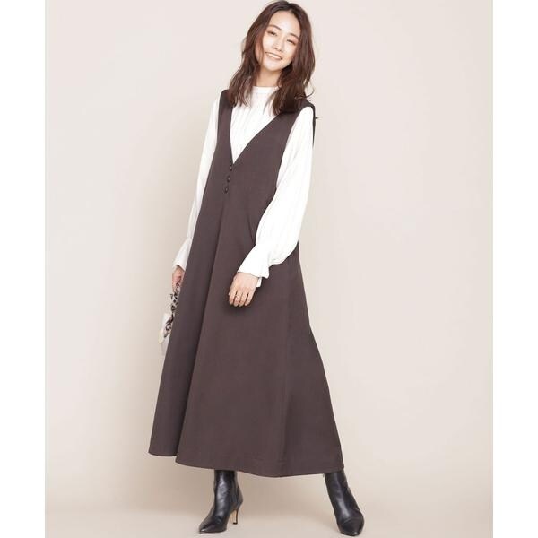 ナノユニバース（NANO universe）/Vネックジャンパースカート Vネックジャンパースカート | ナノユニバース(NANO universe) | マルイ