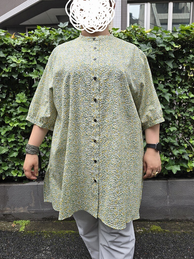 アル・ディ・ラ（AL DI LA）/[ 洗える ][ シアサッカー調 ]ミラクルウェーブ小花柄チュニック 洗える ][ シアサッカー調 ]ミラクルウェーブ小花柄チュニック | アル