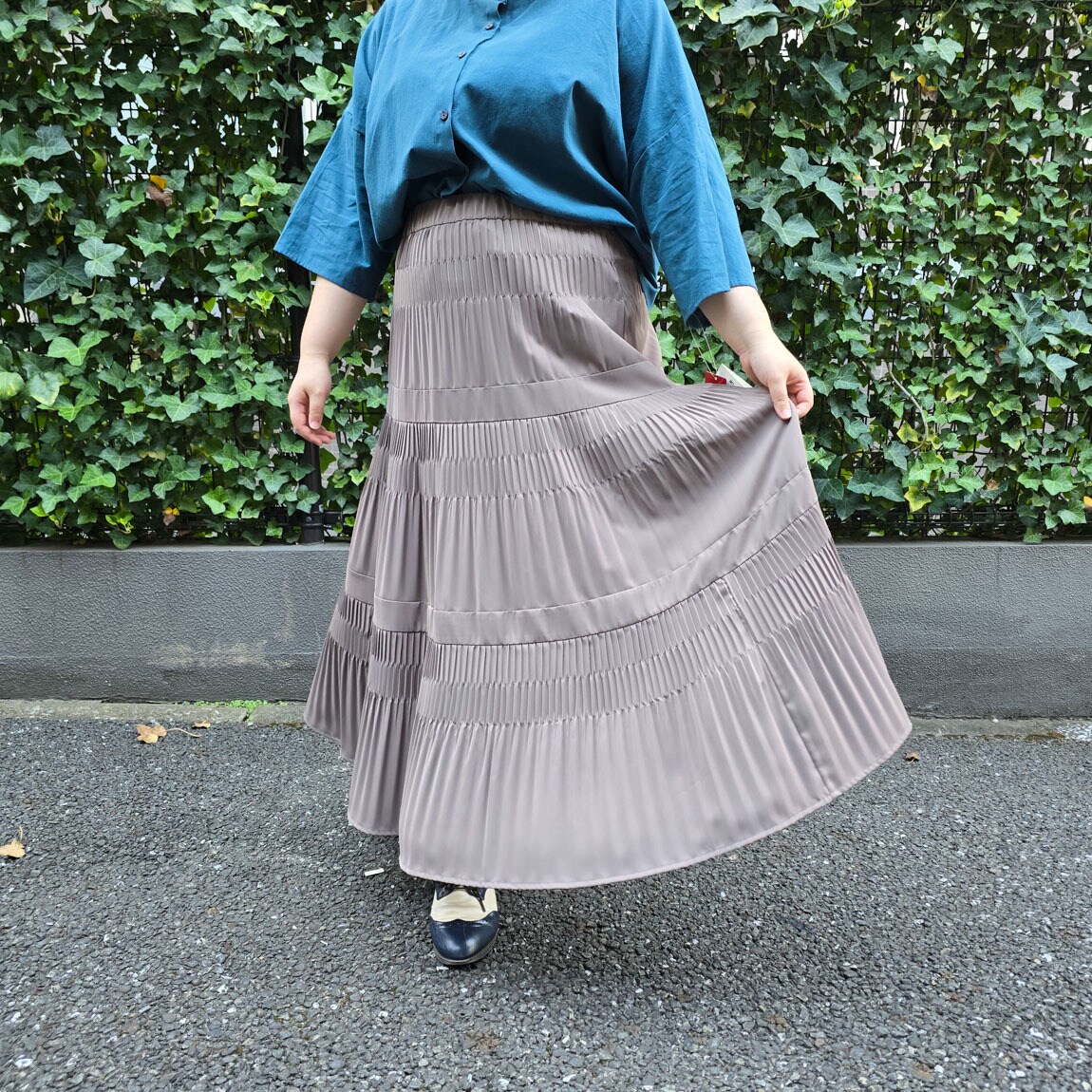 洗える］ティアードプリーツスカート | アル・ディ・ラ(AL DI LA