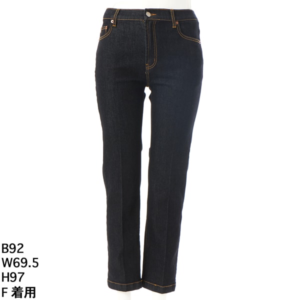 INDIVI 褒められデニム ワイドストレートデニムパンツ 15 通年活躍！褒められデニム】ワイドストレート デニムパンツ