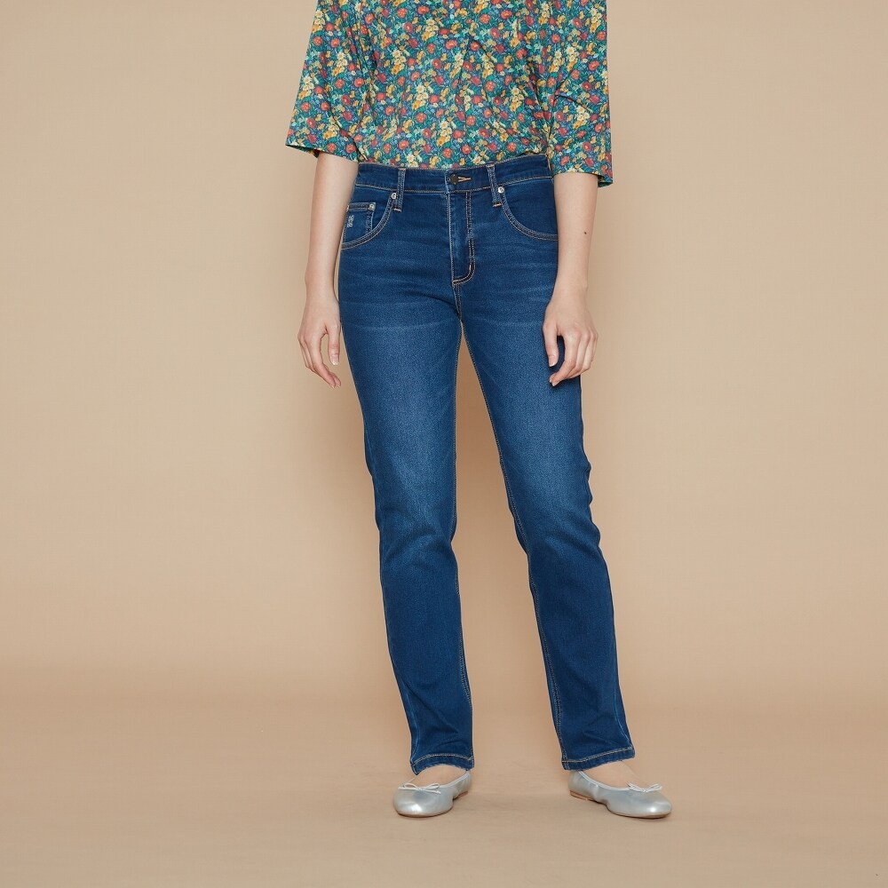 接触冷感 ] [ ストレッチ ] -5度 デニムウエストゴムパンツ | アル