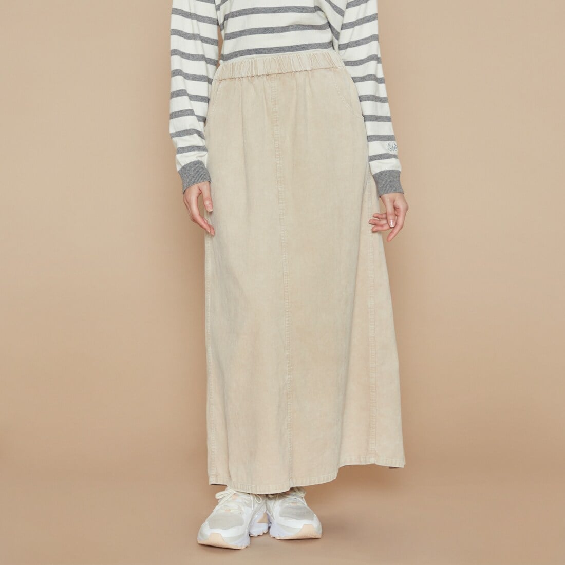 アル・ディ・ラ（AL DI LA）/【洗える】アシッド加工コーデュロイスカート 洗える】アシッド加工コーデュロイスカート | アル・ディ・ラ(AL DI LA