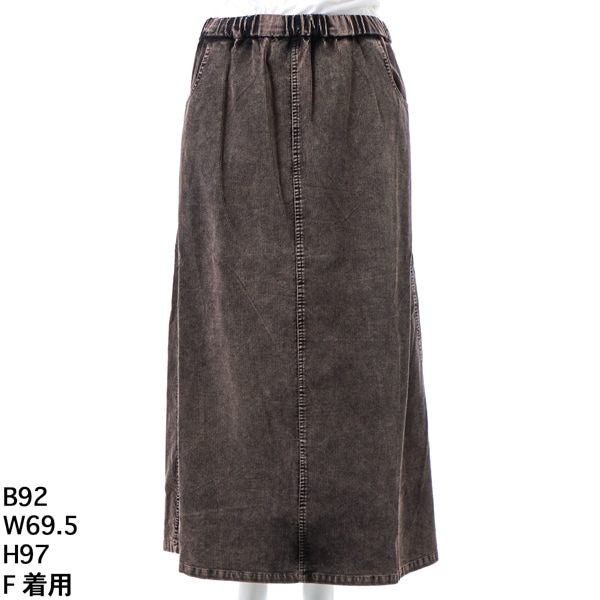 洗える】アシッド加工コーデュロイスカート | アル・ディ・ラ(AL DI LA