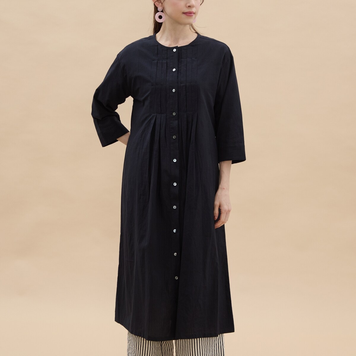 アル・ディ・ラ（AL DI LA）/タックロング8分袖ワンピース タックロング8分袖ワンピース | アル・ディ・ラ(AL DI LA) | マルイ