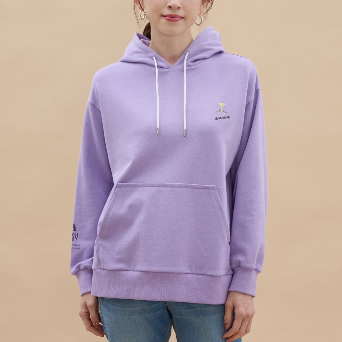 オリジナル美シルエット刺繍入りパーカー | アル・ディ・ラ(AL DI LA