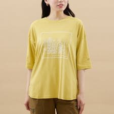 アル・ディ・ラ(AL DI LA)の【洗える】風景画ハンドステッチTシャツ