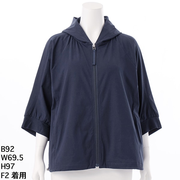 洗える】【ストレッチ】ベア天竺パーカー | アル・ディ・ラ(AL DI LA