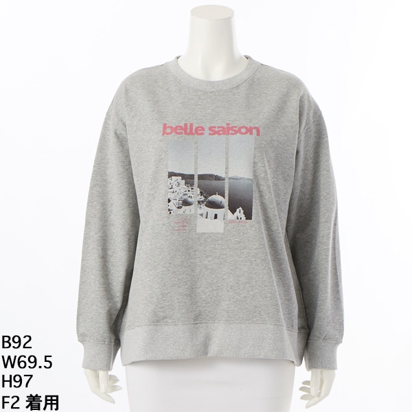 アル・ディ・ラ（AL DI LA）/【洗える】photoプリント裏毛トレーナー 洗える】photoプリント裏毛トレーナー | アル・ディ・ラ(AL DI LA