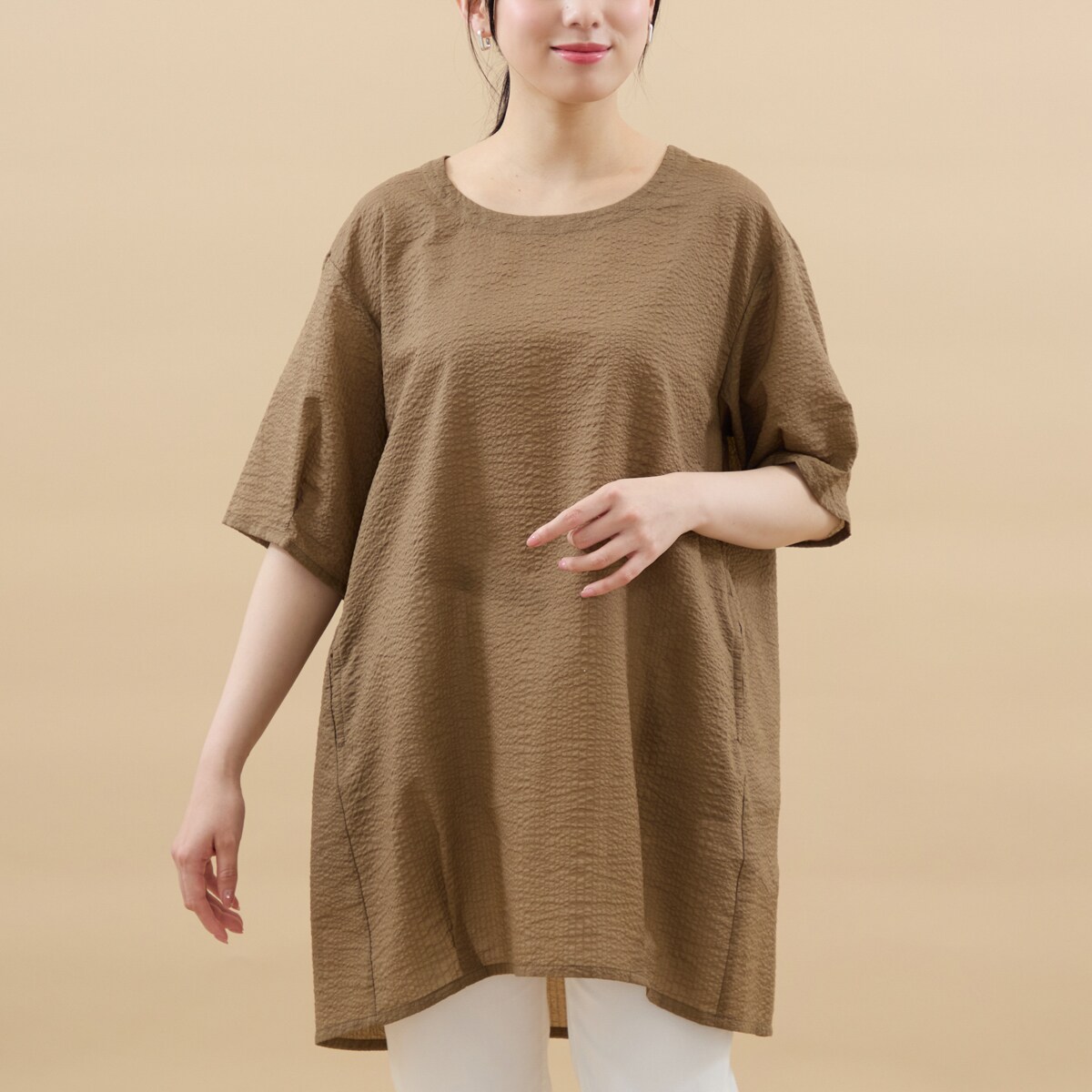 #アル.ディ.ラ　レディース　大きいサイズ　トップス　半袖チュニック 柄物 アルディラ(AL DI LA) レディース チュニック の一覧 | マルイ