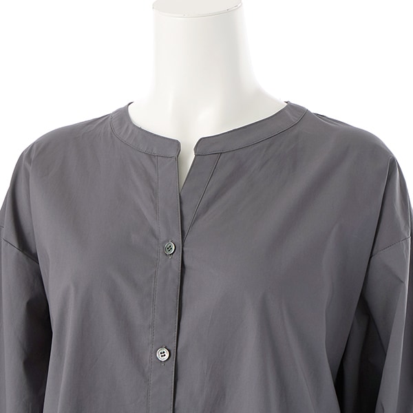 袖刺繍入りノーカラーブラウス | アル・ディ・ラ(AL DI LA) | マルイ