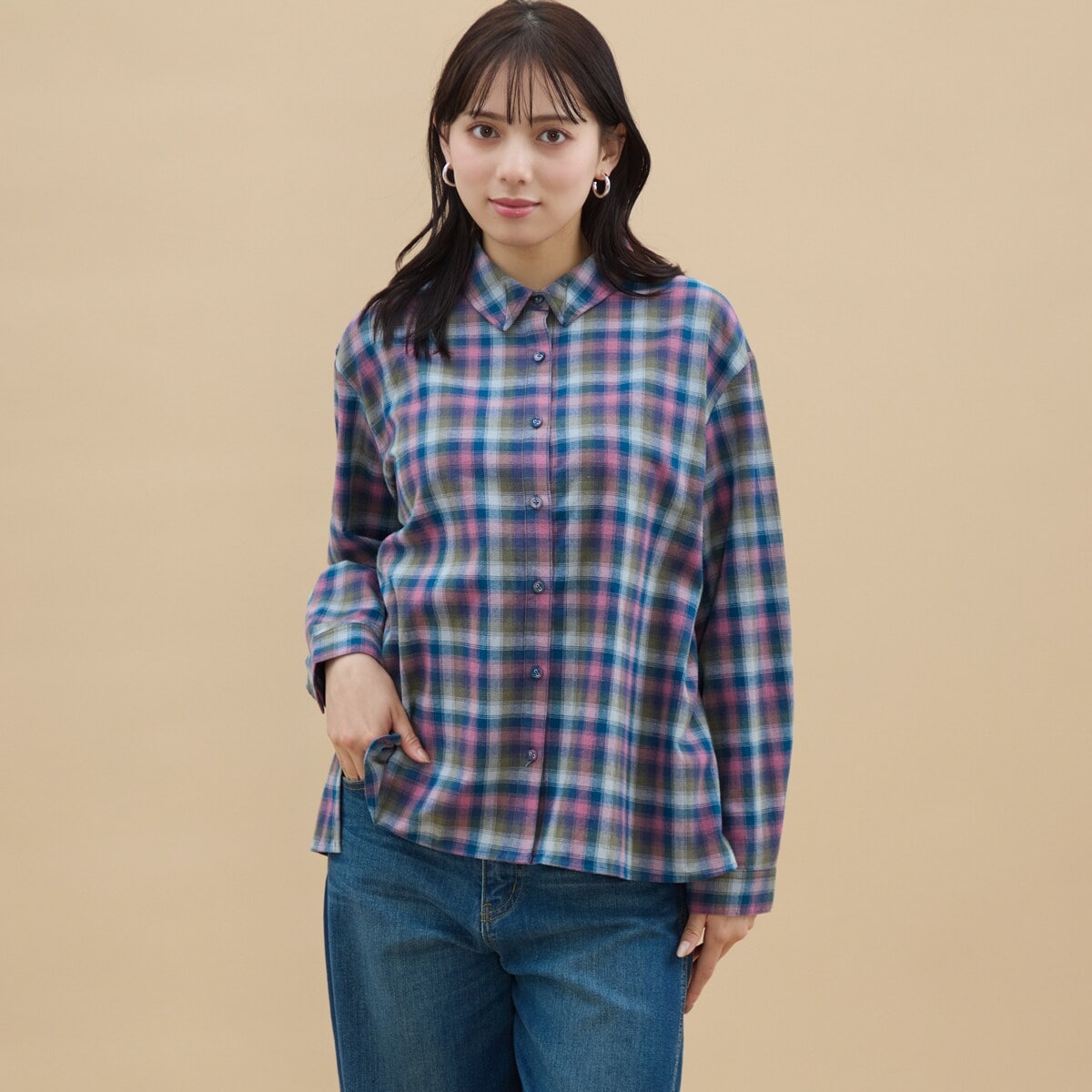 アル・ディ・ラ（AL DI LA）/【洗える】ハート刺繍コーデュロイブラウス 洗える】ハート刺繍コーデュロイブラウス | アル・ディ・ラ(AL DI LA