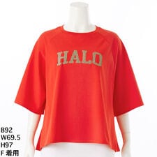 【洗える】チェック柄ロゴラグランTシャツ