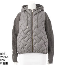 アル・ディ・ラ(AL DI LA)のニットドッキングダウンジャケット