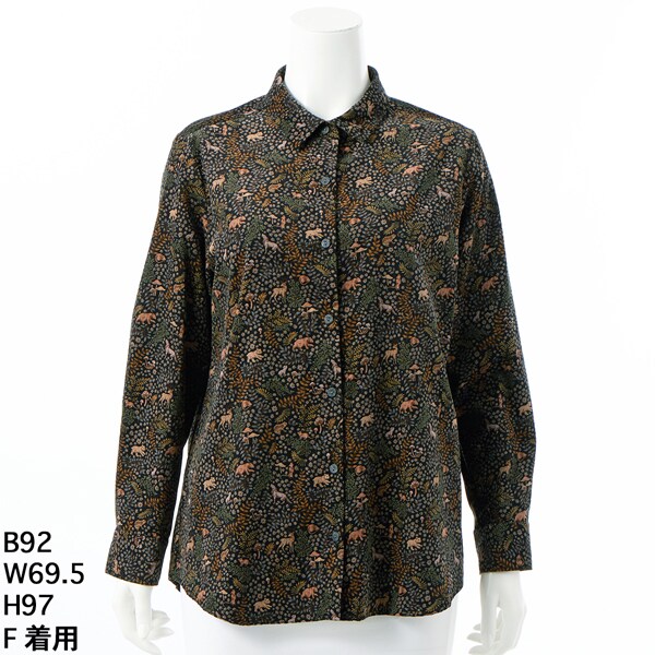 アル・ディ・ラ（AL DI LA）/【洗える】リバティ柄コーデュロイブラウス 洗える】リバティ柄コーデュロイブラウス | アル・ディ・ラ(AL DI LA