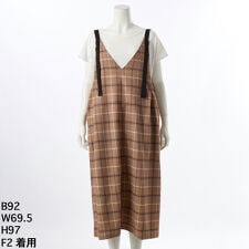 チェック柄ジャンドレ