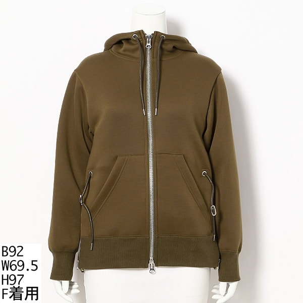 大きいサイズ】サイドファスナーパーカーブルゾン | アル・ディ・ラ(AL