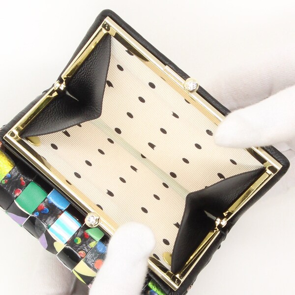 【新品未使用・タグ箱付き】ツモリチサト エポネコメッシュ 2つ折り財布 がま口 エポネコメッシュ 2つ折り財布 がま口 / tsumori chisato CARRY