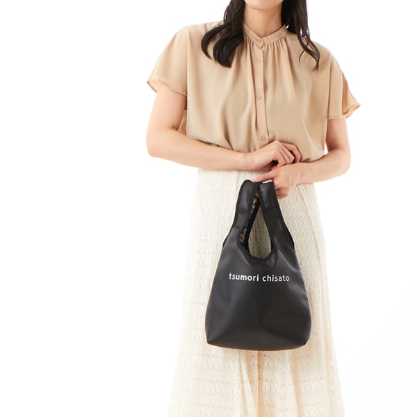 TSUMORI CHISATO ツモリチサト トートバッグ　リバーシブル Amazon.co.jp: ツモリチサト リバーシブル かごバッグ ドット柄