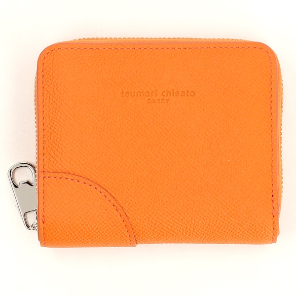 tsumori chisato CARRY 】 グリッターフラワー がま口 2つ折り財布