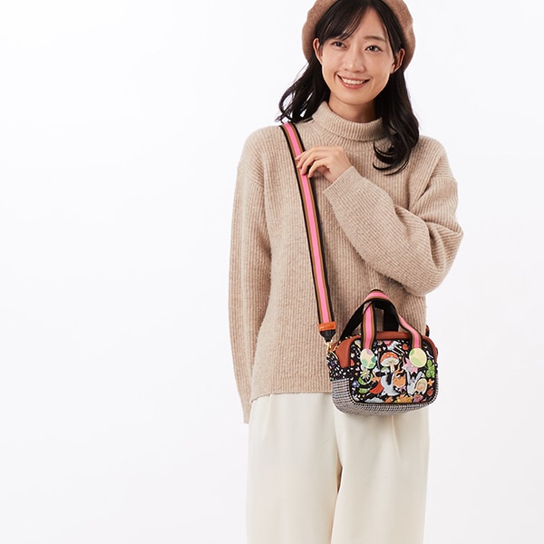 tsumori chisato CARRY】 マルチチェック 2way ミニボストン