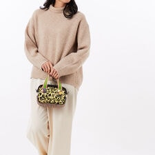 【tsumori chisato CARRY】 マルチチェック 2way ミニボストン ハンドバッグ