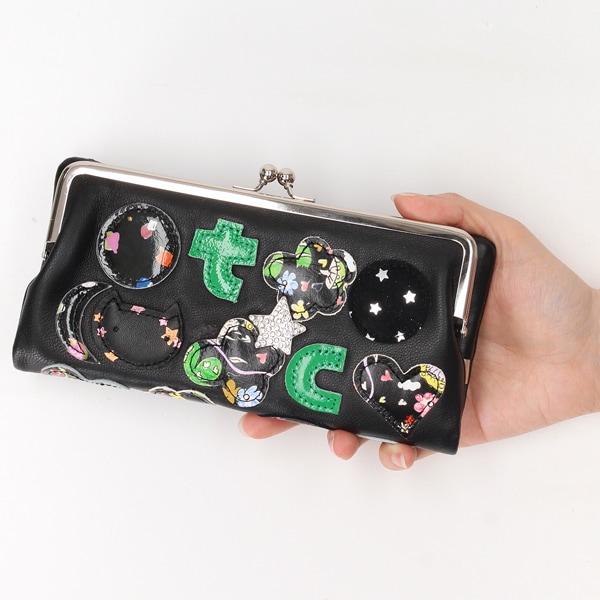 ともきち tsumori chisato CARRY】 tcパッチワーク がま口 長財布
