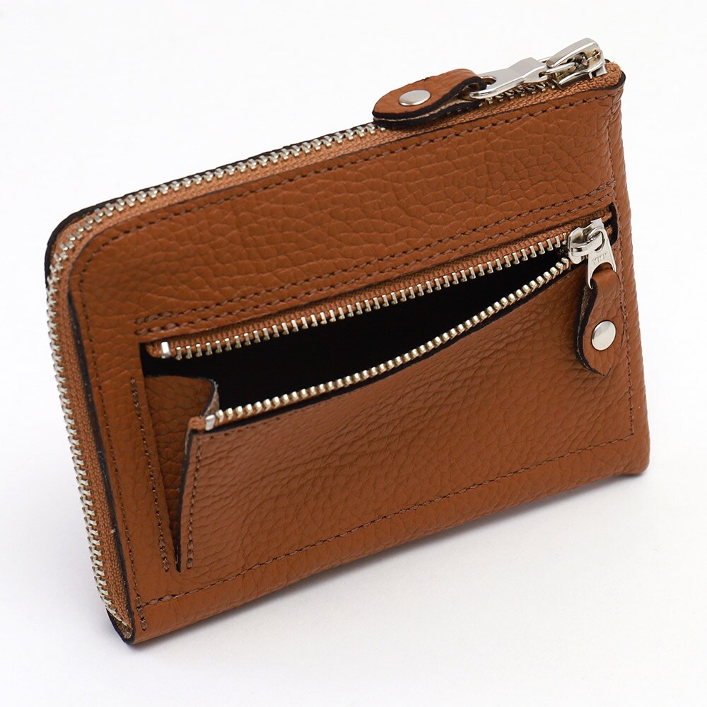 アリニエショート/イタリアンシュリンク(ボルドー)【薄型スリム短財布