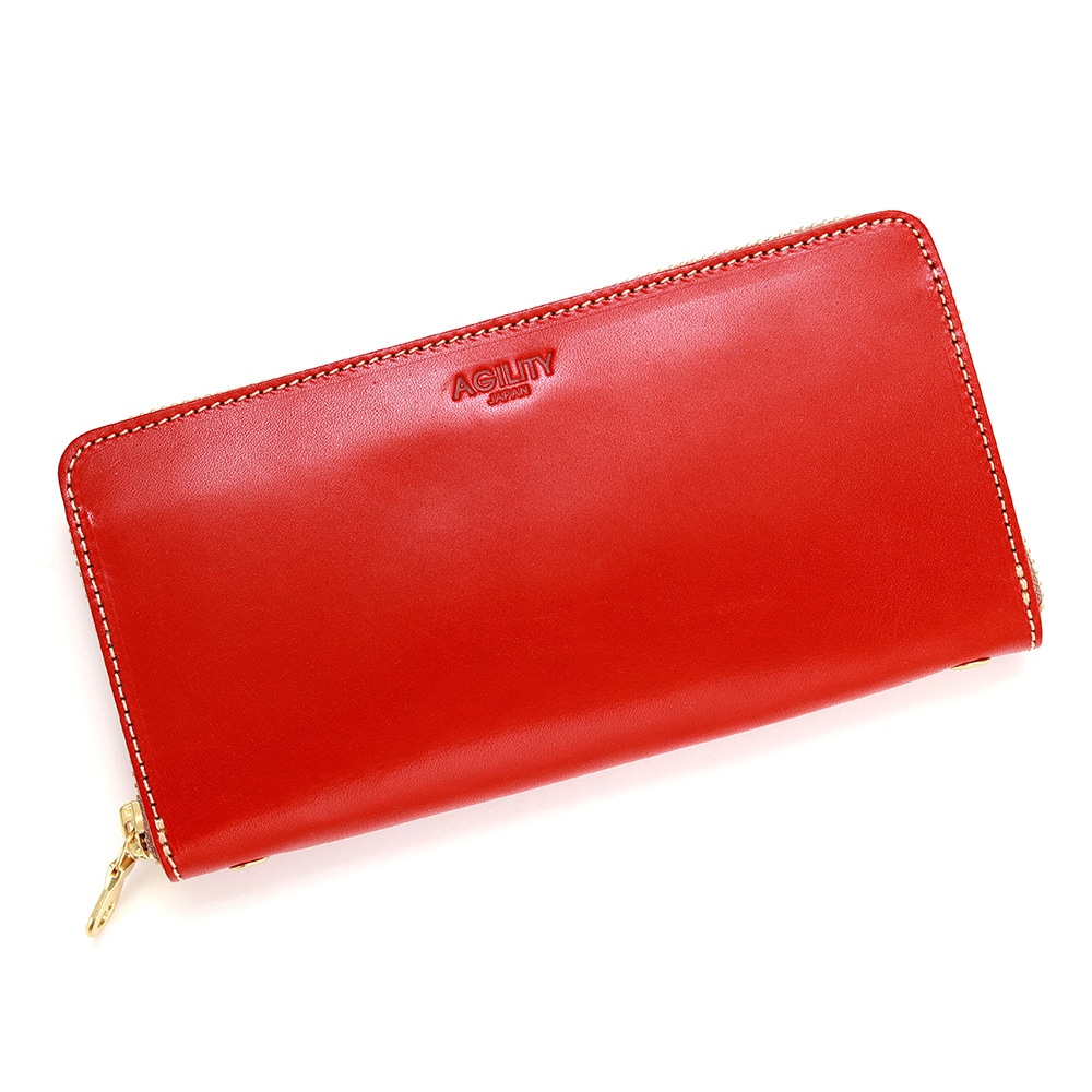 トラント【カードがたくさん入る財布】栃木レザー/レッド