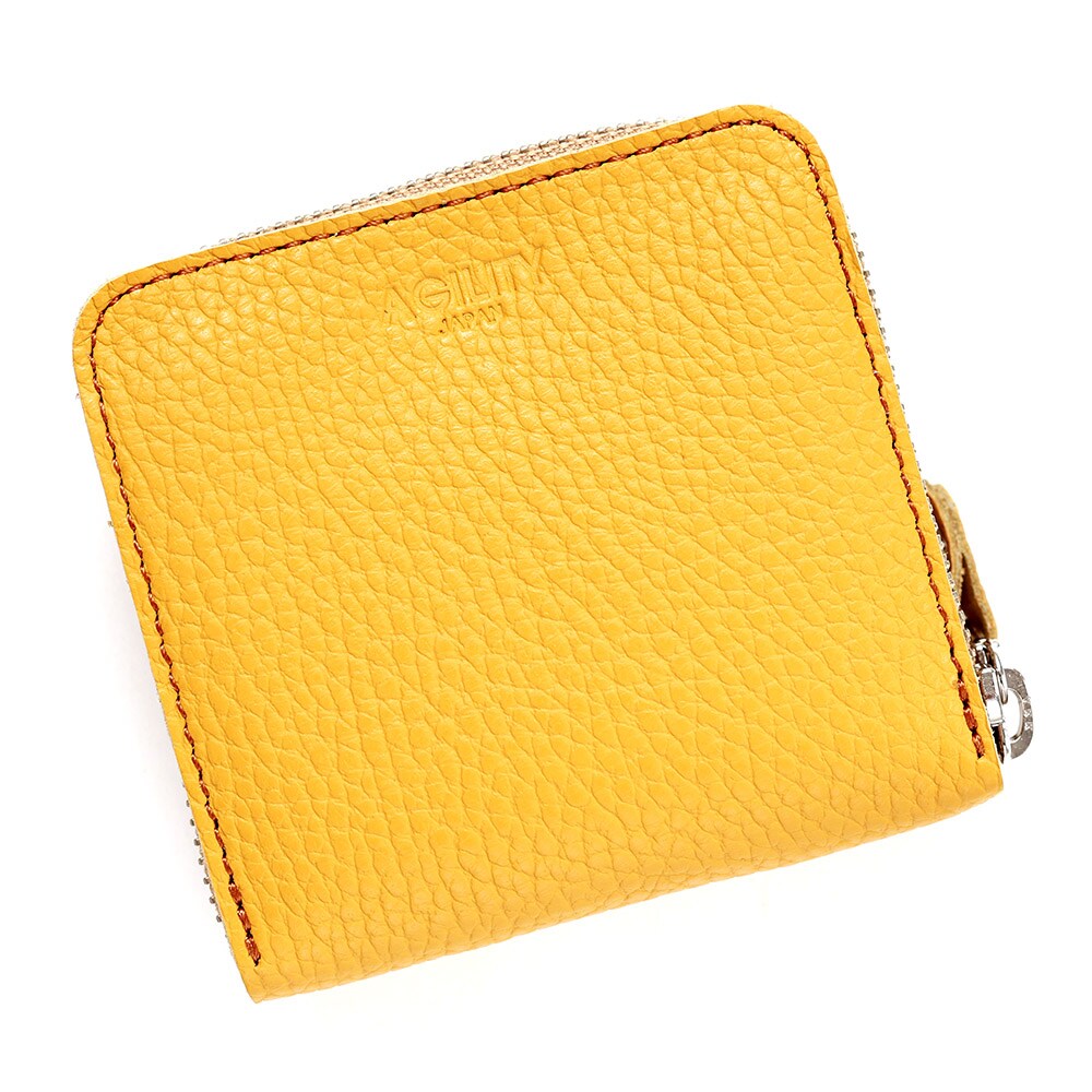 マレット/イタリアンシュリンク【二つ折り財布 キューブ型 ウォレット