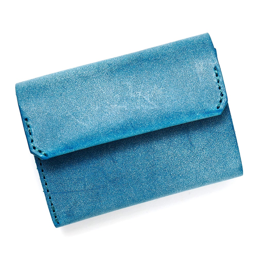 ナノウォレット/ルビナス(ブルー)【ミニ財布 三つ折り財布