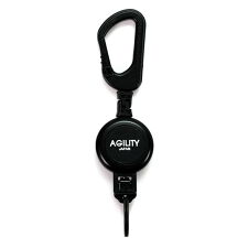リールキーホルダー 伸縮 カラビナ付き 樹脂製 AGILITY