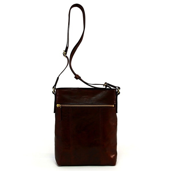 ビュッフルショルダー/バッファローレザー(チョコ)【ショルダーバッグ