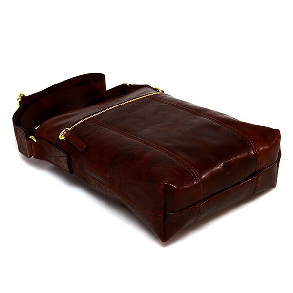 ビュッフルショルダー/バッファローレザー(チョコ)【ショルダーバッグ