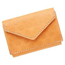 ナノウォレット/デザインレザー(ドットエンボス ヌメ)【ミニ財布】