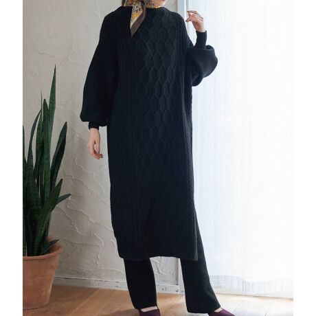 Set ケーブルリブパンツ付きワンピース ビス Vis ファッション通販 マルイウェブチャネル Ca000 151 13 01 Set ケーブルリブパンツ付きワンピース ビス Vis ファッション通販 マルイウェブチャネル Ca000 151 13 01