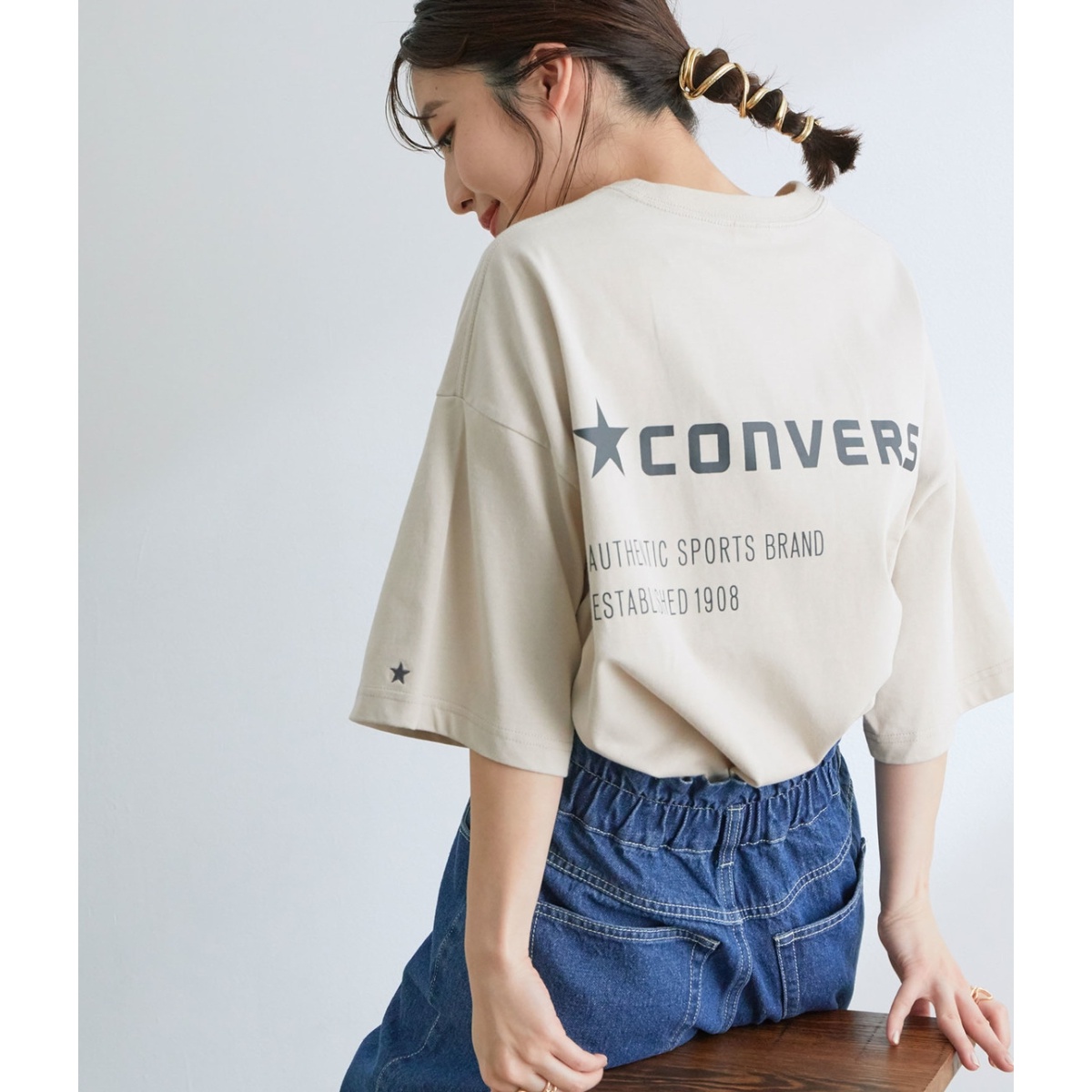 CONVERSE】ViS別注ポケットロゴプリントTシャツ | ビス(VIS