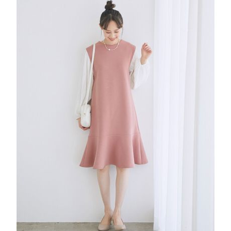 Web限定 袖ボリューム裾フレアワンピース ビス Vis Bve ファッション通販 マルイウェブチャネル