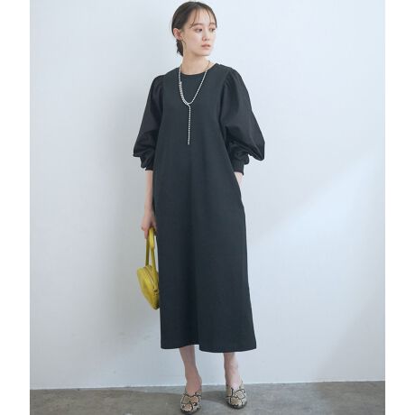 選べる着丈 異素材ドッキングワンピース ビス Vis Bve ファッション通販 マルイウェブチャネル