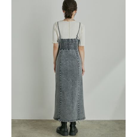 幅広い身長に対応できるデニムキャミワンピース ビス Vis Bve ファッション通販 マルイウェブチャネル