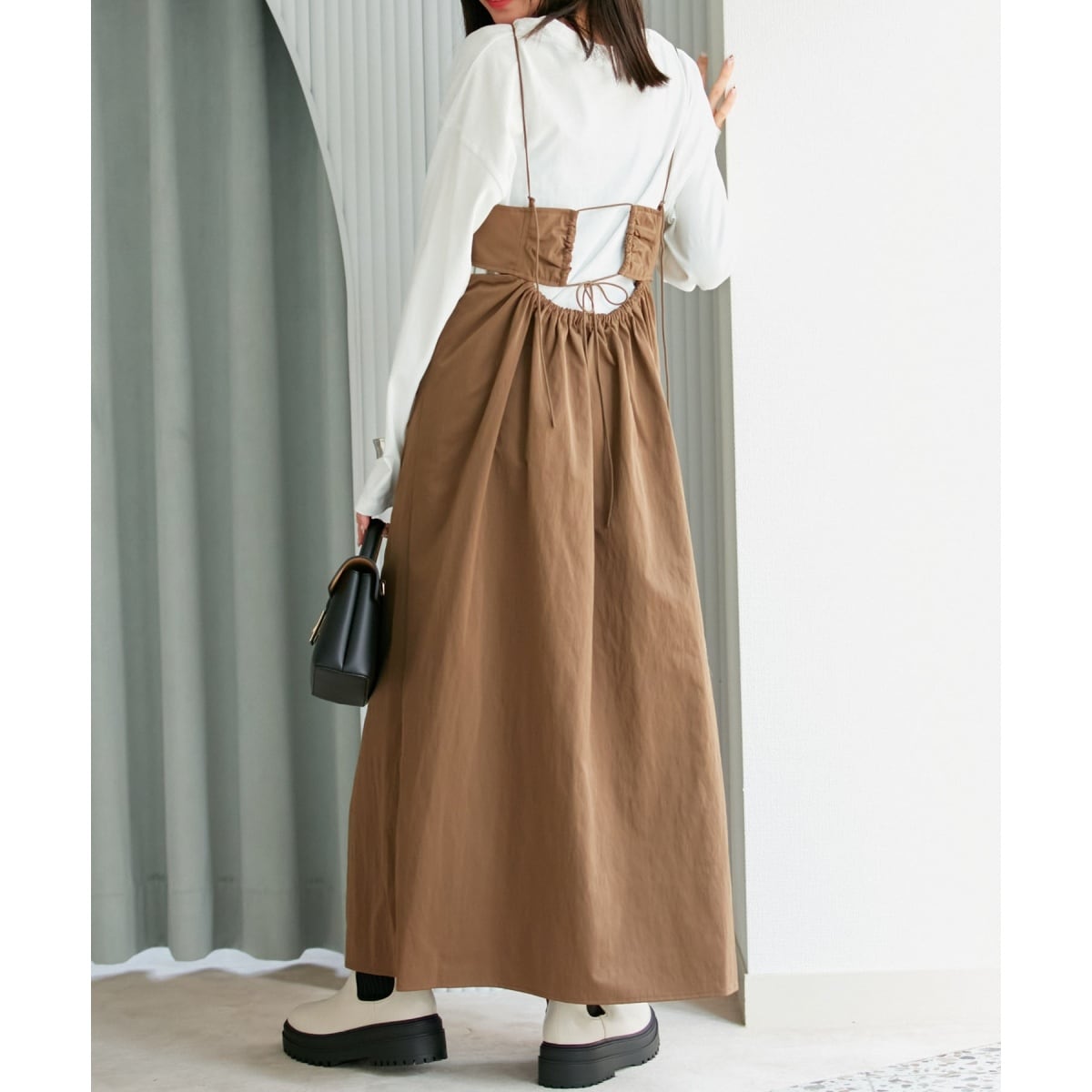 洗える】サイド開きロングキャミワンピース | ビス(VIS) | マルイ