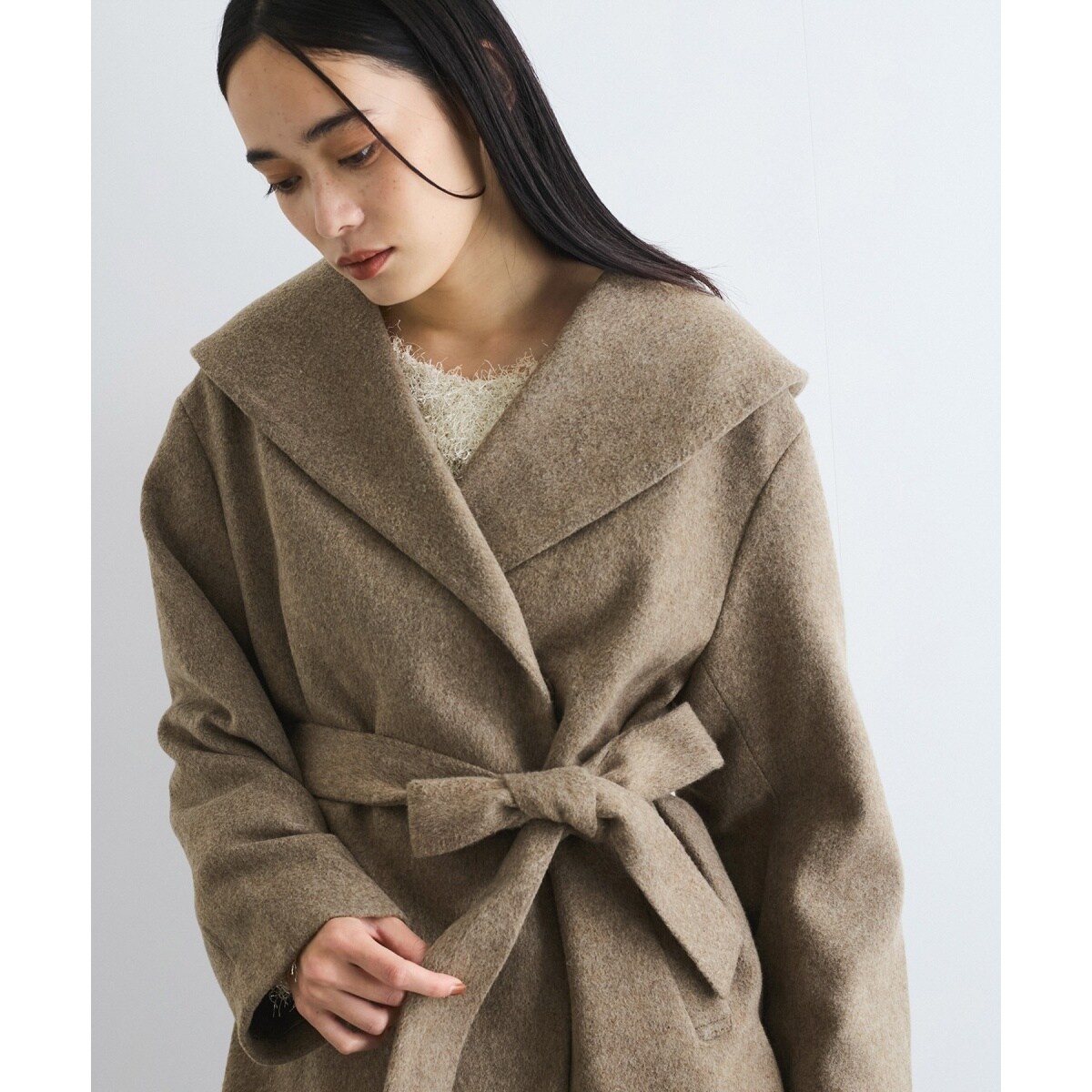 VIS 毛混ショールカラーコート VIS｜毛混ショールカラーコート | Rakuten Fashion(楽天
