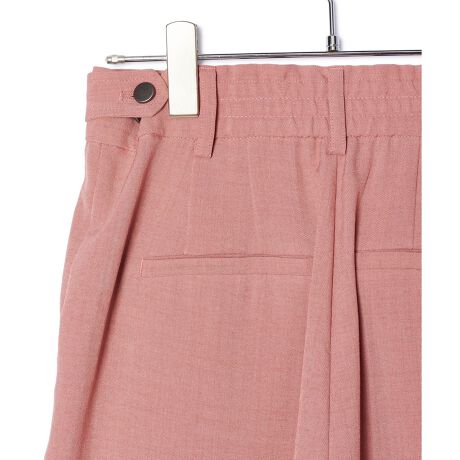 VIS【接触冷感・洗える】美easyリネンライクワイドパンツ