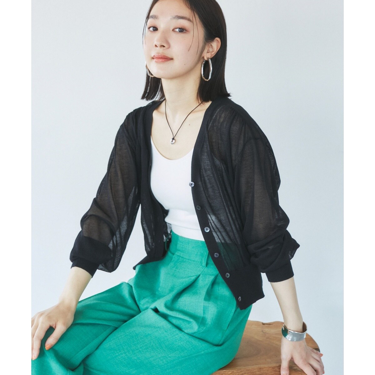 ROPEビスVIS◆花柄感覚で使える レオパード柄 リバーシブルスカート/紺系M vis レオパードの通販